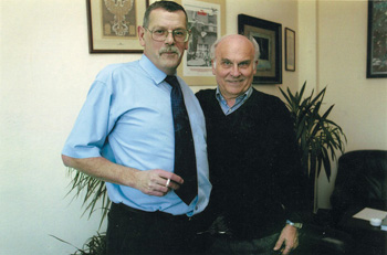 15 - Maciej Lukasiewicz i Ryszard Kapuściński, marzec 2003
Archiwum rodziny M. Łukasiewicza