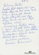 17 - List Kazimierza Dziewanowskiego do Macieja Łukasiewicza z 27.07.1996 roku
Archiwum rodziny M. Łukasiewicza