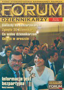 19 - Laur SDP dla Macieja Łukasiewicza – Okładka „Forum Dziennikarzy” nr 1, styczeń 2004
zbiory Pracowni Wolnego Słowa SDP