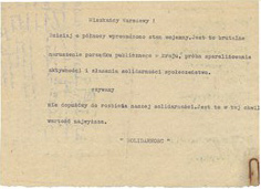 3 - Ulotka „Solidarności” 13/14 grudnia 1981 r.
Archiwum rodziny M. Lukasiewicza