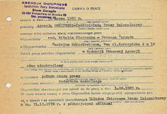 7 - Przyjęcie do pracy w „Omnipressie”
Archiwum rodziny M. Łukasiewicza